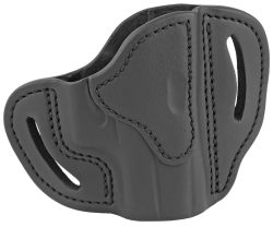 1791 Gunleather BHCSBLR BHC  OWB Size C Stealth Black Leather Belt Slide Compatible w/Glock 43/Sig P365/Walther PPK Right Hand