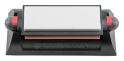 AccuSharp 025C Tri-Stone Deluxe Sharpening System Coarse, Medium, Fine Diamond, Alumina, Ceramic Sharpener Rubber Handle