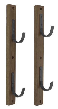 Allen 5659 Gun Collector  Brown/Black Wood/Steel Holds 2 Rifle/Shotgun