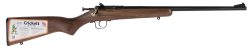 Crickett KSA2338 Youth  22 WMR 1rd 16.12" Barrel & Receiver, Fixed Front/Adjustable Rear Peep Sights, Walnut Stock w/11.5" LOP, Rebounding Firing Pin Safety