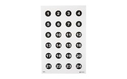 ACTION TGT 24 3" NMBR CIRCLES 100PK